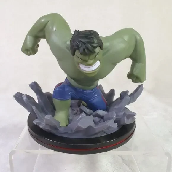 The Hulk Q Fig Marvel Avengers Age Of Ultron Action Figure On Stand 2016 Qmx - Picture 1 of 7